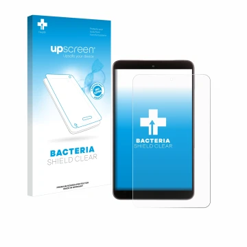 Parte frontale di una confezione del prodotto con il logo del marchio upscreen. Accanto è raffigurato il dispositivo Nokia T10