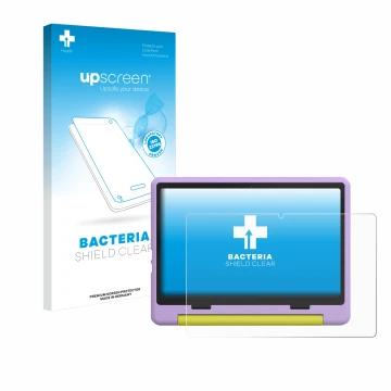 Parte frontale di una confezione del prodotto con il logo del marchio upscreen. Accanto è raffigurato il dispositivo HotLight 