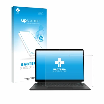 Parte frontale di una confezione del prodotto con il logo del marchio upscreen. Accanto è raffigurato il dispositivo Ninkear T