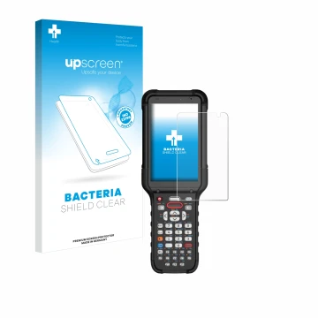 Parte frontale di una confezione del prodotto con il logo del marchio upscreen. Accanto è raffigurato il dispositivo Honeywell