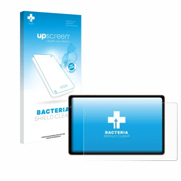 Parte frontale di una confezione del prodotto con il logo del marchio upscreen. Accanto è raffigurato il dispositivo Biegedy B