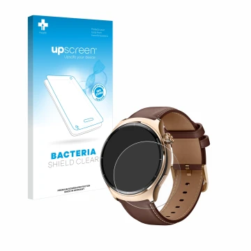 Parte frontale di una confezione del prodotto con il logo del marchio upscreen. Accanto è raffigurato il dispositivo Xiaomi Mi