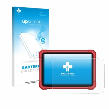 Parte frontale di una confezione del prodotto con il logo del marchio upscreen. Accanto è raffigurato il dispositivo Launch X-