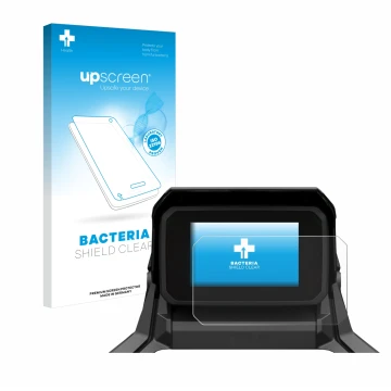 Parte frontale di una confezione del prodotto con il logo del marchio upscreen. Accanto è raffigurato il dispositivo Honda X-A