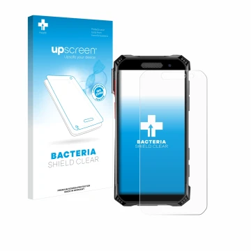 Parte frontale di una confezione del prodotto con il logo del marchio upscreen. Accanto è raffigurato il dispositivo Soyes S10