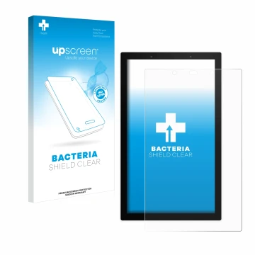 Parte frontale di una confezione del prodotto con il logo del marchio upscreen. Accanto è raffigurato il dispositivo SONOFF NS