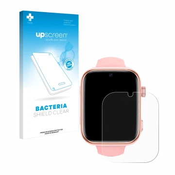 Parte frontale di una confezione del prodotto con il logo del marchio upscreen. Accanto è raffigurato il dispositivo Banlvs Ki