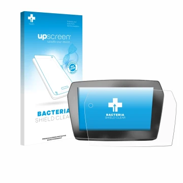 Parte frontale di una confezione del prodotto con il logo del marchio upscreen. Accanto è raffigurato il dispositivo Voge 525D