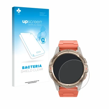 Parte frontale di una confezione del prodotto con il logo del marchio upscreen. Accanto è raffigurato il dispositivo Xiaomi Mi