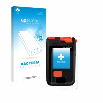 Parte frontale di una confezione del prodotto con il logo del marchio upscreen. Accanto è raffigurato il dispositivo Mammut Ba