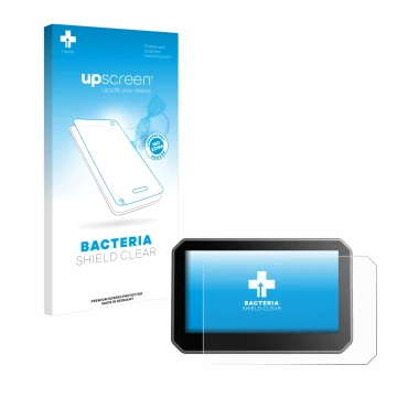 Parte frontale di una confezione del prodotto con il logo del marchio upscreen. Accanto è raffigurato il dispositivo Elegoo Ce