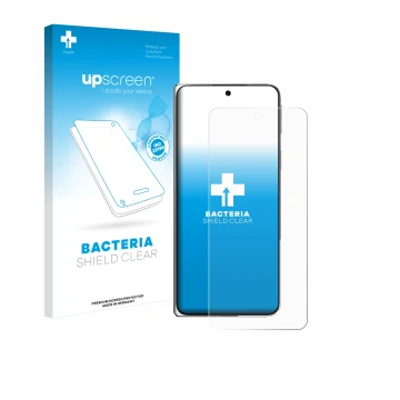 Parte frontale di una confezione del prodotto con il logo del marchio upscreen. Accanto è raffigurato il dispositivo Oppo Find