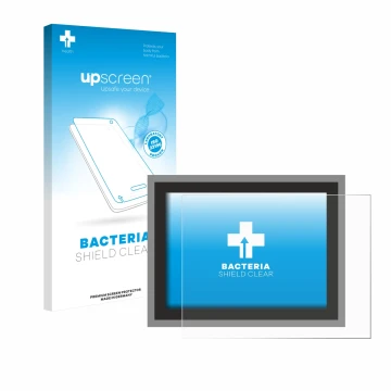 Parte frontale di una confezione del prodotto con il logo del marchio upscreen. Accanto è raffigurato il dispositivo Megger MF