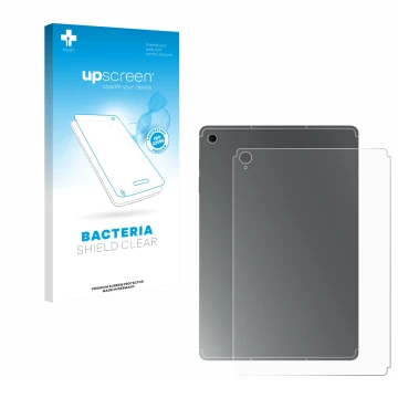 Parte frontale di una confezione del prodotto con il logo del marchio upscreen. Accanto è raffigurato il dispositivo Samsung G