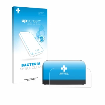 Parte frontale di una confezione del prodotto con il logo del marchio upscreen. Accanto è raffigurato il dispositivo Nintendo 