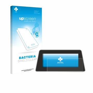 Parte frontale di una confezione del prodotto con il logo del marchio upscreen. Accanto è raffigurato il dispositivo BMW 5 G30