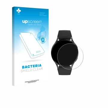 Parte frontale di una confezione del prodotto con il logo del marchio upscreen. Accanto è raffigurato il dispositivo Levowatch