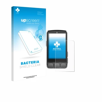 Parte frontale di una confezione del prodotto con il logo del marchio upscreen. Accanto è raffigurato il dispositivo Wahoo Ele