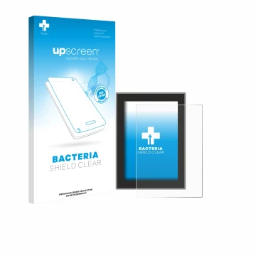 Parte frontale di una confezione del prodotto con il logo del marchio upscreen. Accanto è raffigurato il dispositivo Volvo XC6