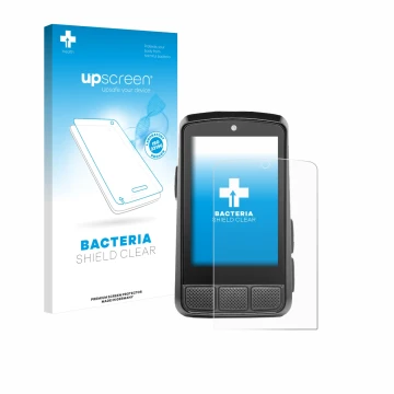 Parte frontale di una confezione del prodotto con il logo del marchio upscreen. Accanto è raffigurato il dispositivo Wahoo Ele