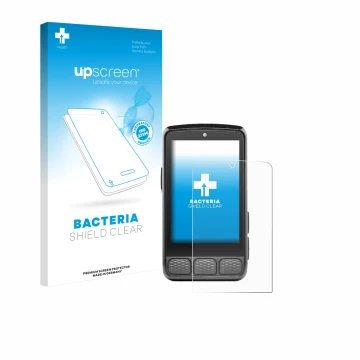 Parte frontale di una confezione del prodotto con il logo del marchio upscreen. Accanto è raffigurato il dispositivo Wahoo Ele