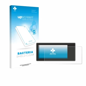 Parte frontale di una confezione del prodotto con il logo del marchio upscreen. Accanto è raffigurato il dispositivo Acta Berg