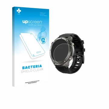 Parte frontale di una confezione del prodotto con il logo del marchio upscreen. Accanto è raffigurato il dispositivo Knauerman