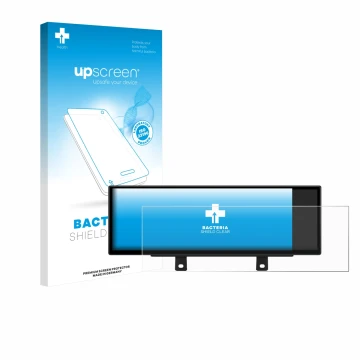 Parte frontale di una confezione del prodotto con il logo del marchio upscreen. Accanto è raffigurato il dispositivo Xtrons QL