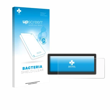 Parte frontale di una confezione del prodotto con il logo del marchio upscreen. Accanto è raffigurato il dispositivo RSNAV Ser