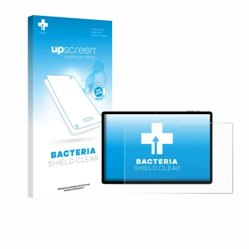 Parte frontale di una confezione del prodotto con il logo del marchio upscreen. Accanto è raffigurato il dispositivo Maxlegen 