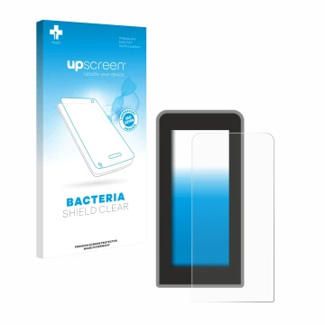 Parte frontale di una confezione del prodotto con il logo del marchio upscreen. Accanto è raffigurato il dispositivo Tenways C