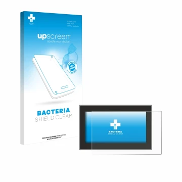 Parte frontale di una confezione del prodotto con il logo del marchio upscreen. Accanto è raffigurato il dispositivo Headrush 