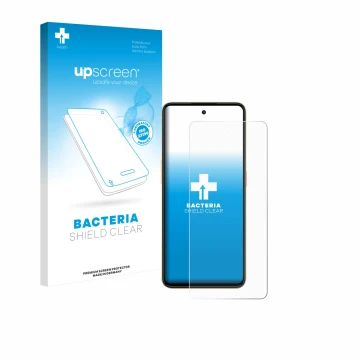 Parte frontale di una confezione del prodotto con il logo del marchio upscreen. Accanto è raffigurato il dispositivo Nubia Neo