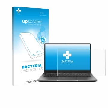 Parte frontale di una confezione del prodotto con il logo del marchio upscreen. Accanto è raffigurato il dispositivo ASUS Chro