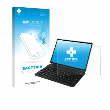 Parte frontale di una confezione del prodotto con il logo del marchio upscreen. Accanto è raffigurato il dispositivo Tabwee T9