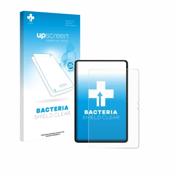 Parte frontale di una confezione del prodotto con il logo del marchio upscreen. Accanto è raffigurato il dispositivo Blackview