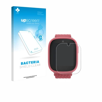 Parte frontale di una confezione del prodotto con il logo del marchio upscreen. Accanto è raffigurato il dispositivo Xplora X6