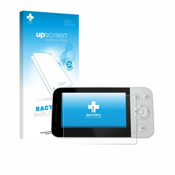 Parte frontale di una confezione del prodotto con il logo del marchio upscreen. Accanto è raffigurato il dispositivo Philips A