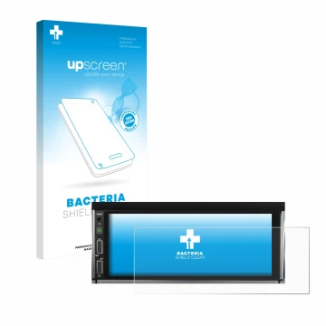 Parte frontale di una confezione del prodotto con il logo del marchio upscreen. Accanto è raffigurato il dispositivo Hikity Ca