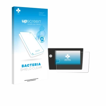 Parte frontale di una confezione del prodotto con il logo del marchio upscreen. Accanto è raffigurato il dispositivo Volkswage