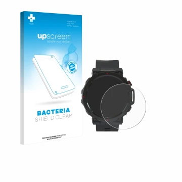 Parte frontale di una confezione del prodotto con il logo del marchio upscreen. Accanto è raffigurato il dispositivo Crivit Sp
