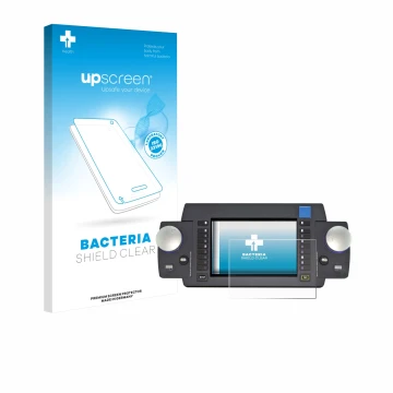 Parte frontale di una confezione del prodotto con il logo del marchio upscreen. Accanto è raffigurato il dispositivo ESU Ecos 