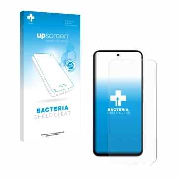 Parte frontale di una confezione del prodotto con il logo del marchio upscreen. Accanto è raffigurato il dispositivo Xiaomi Re