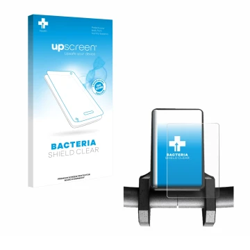 Parte frontale di una confezione del prodotto con il logo del marchio upscreen. Accanto è raffigurato il dispositivo Joyor S10