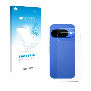 Parte frontale di una confezione del prodotto con il logo del marchio upscreen. Accanto è raffigurato il dispositivo Google Pi