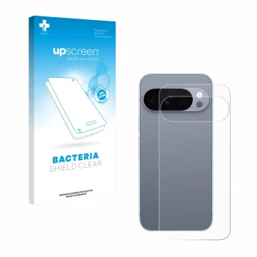 Parte frontale di una confezione del prodotto con il logo del marchio upscreen. Accanto è raffigurato il dispositivo Google Pi