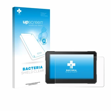 Parte frontale di una confezione del prodotto con il logo del marchio upscreen. Accanto è raffigurato il dispositivo Interphon