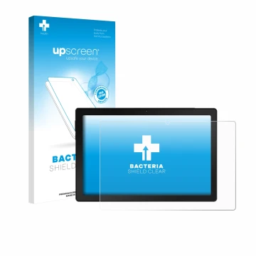 Parte frontale di una confezione del prodotto con il logo del marchio upscreen. Accanto è raffigurato il dispositivo MUISOO A1