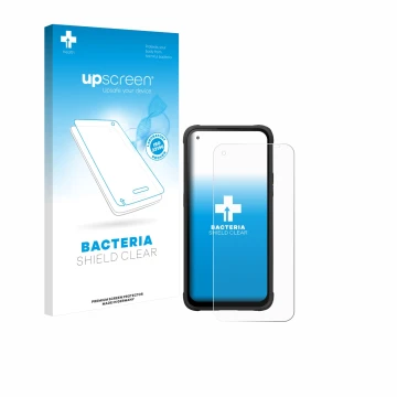 Parte frontale di una confezione del prodotto con il logo del marchio upscreen. Accanto è raffigurato il dispositivo Hammer Bl