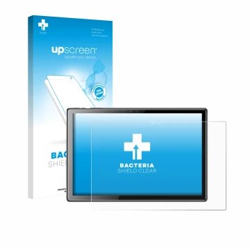 Parte frontale di una confezione del prodotto con il logo del marchio upscreen. Accanto è raffigurato il dispositivo Tibuta A1